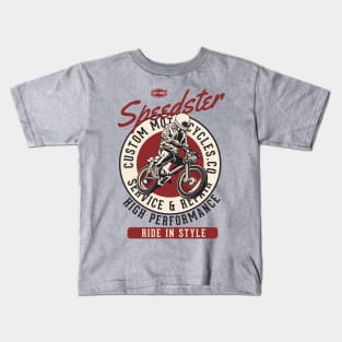 Speedster Custom Motorcycles Kids T-Shirt